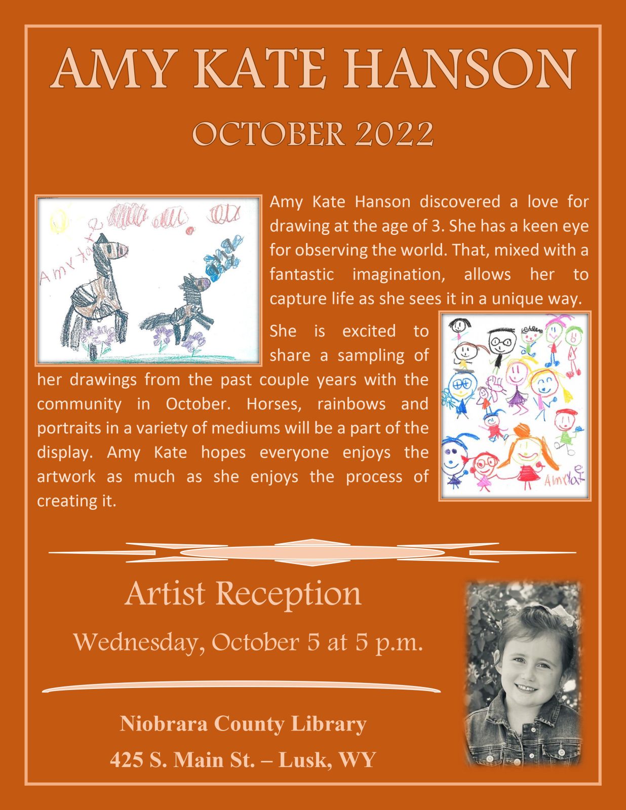 October Artist Amy Kate Hanson Niobrara County Library